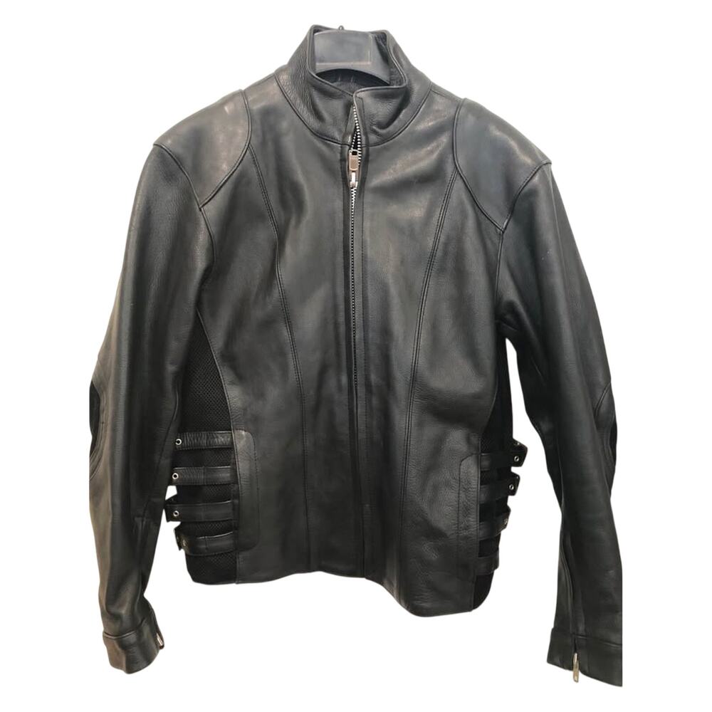 Milwaukee Leather Women's Racer Black Biker Jacket Sz Large